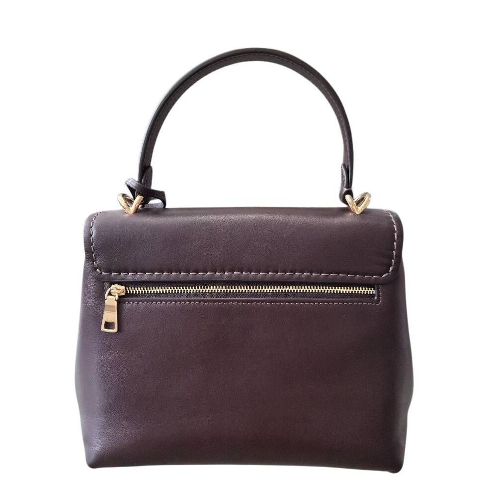 Coach Outlet Emory Top Handle in Soft Smooth Leather Espresso/Gold - Picture 5 of 13